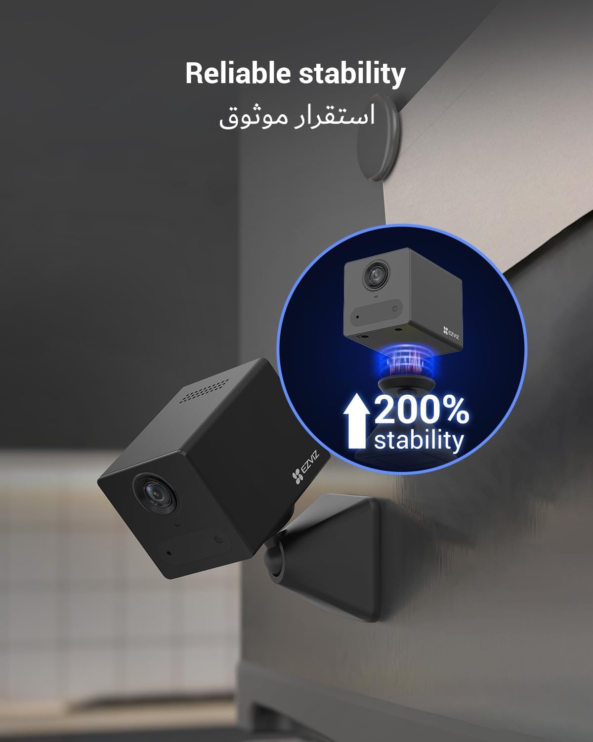EZVIZ CB2 1080P Wi-Fi Battery Security Camera – Human Detection, Two-Way Talk, Night Vision & Magnetic Base