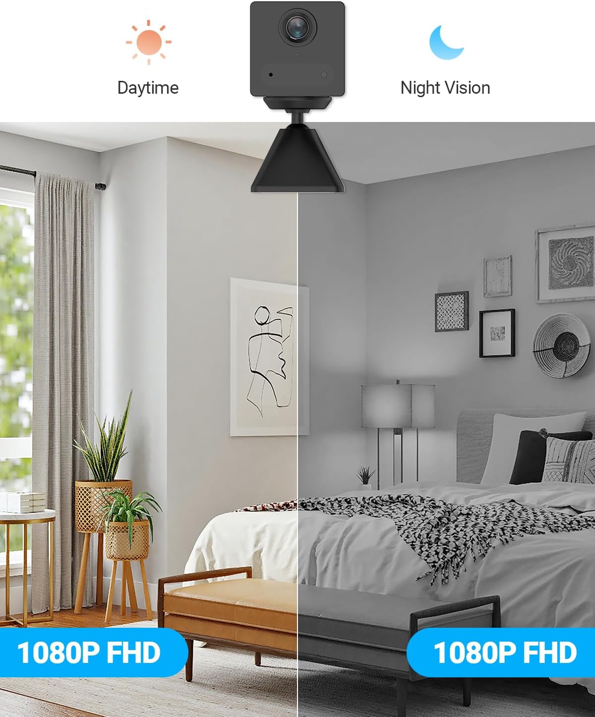EZVIZ CB2 1080P Wi-Fi Battery Security Camera – Human Detection, Two-Way Talk, Night Vision & Magnetic Base